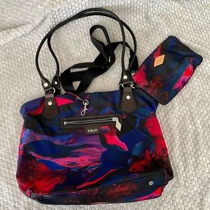 MZ Wallace - Pink Lava Purse and Wristlet combo